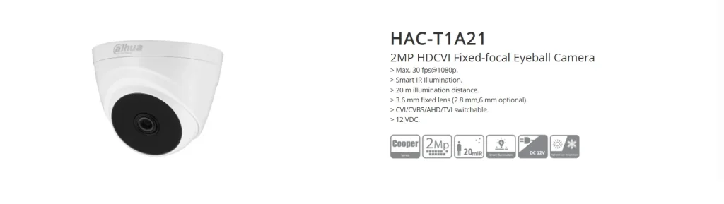 دوربین مداربسته داهوا مدل DH-HAC-T1A21P